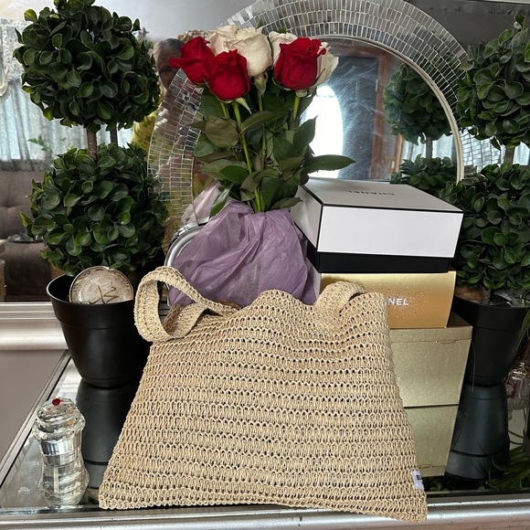 Burberry straw tote bag - Picture 4 of 10